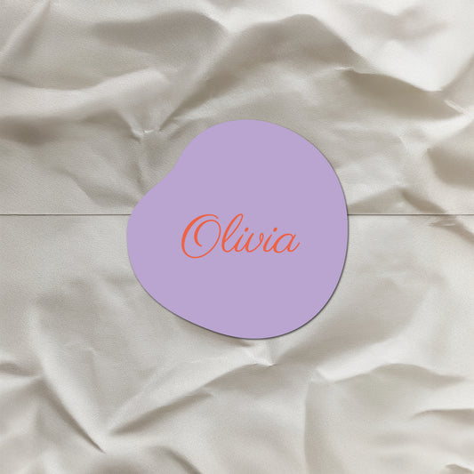 Sticker organisch - 3cm - Doopsuiker • vanaf 20 stuks