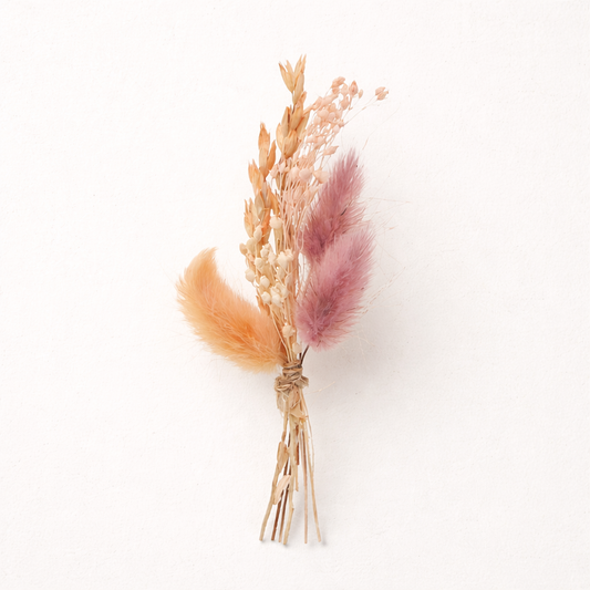 Mini droogboeketje - peach