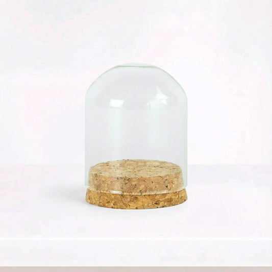 Glazen stolpje met kurken bodem - Doopsuiker