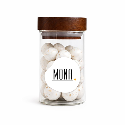 Sticker organisch - 4cm - Deugeniet collecties • vanaf 20 stuks