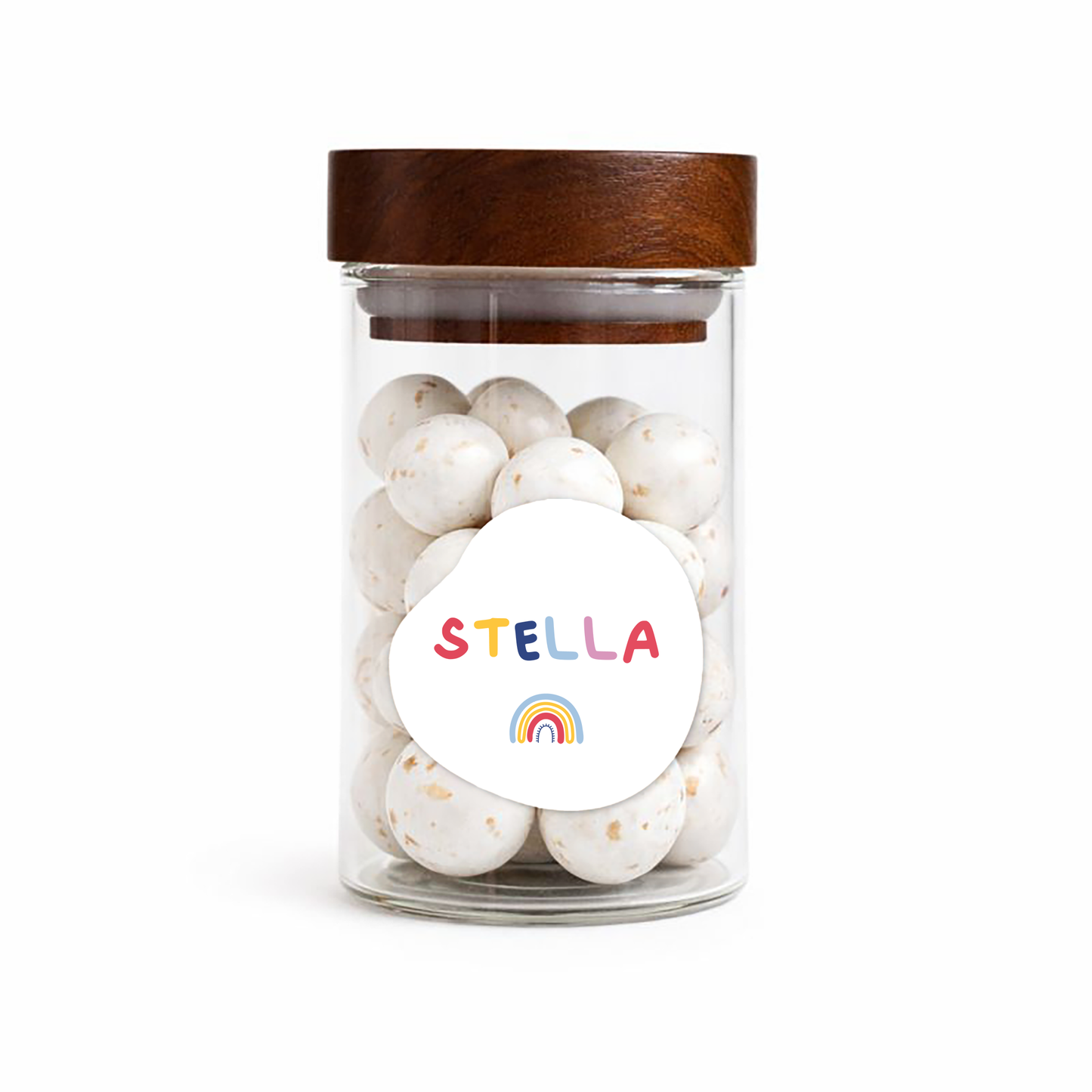 Sticker organisch - 4cm - Deugeniet collecties • vanaf 20 stuks