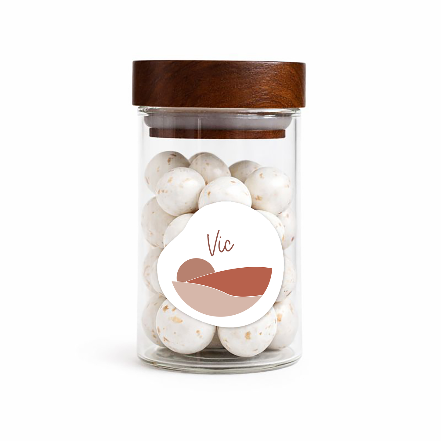 Sticker organisch - 4cm - Deugeniet collecties • vanaf 20 stuks