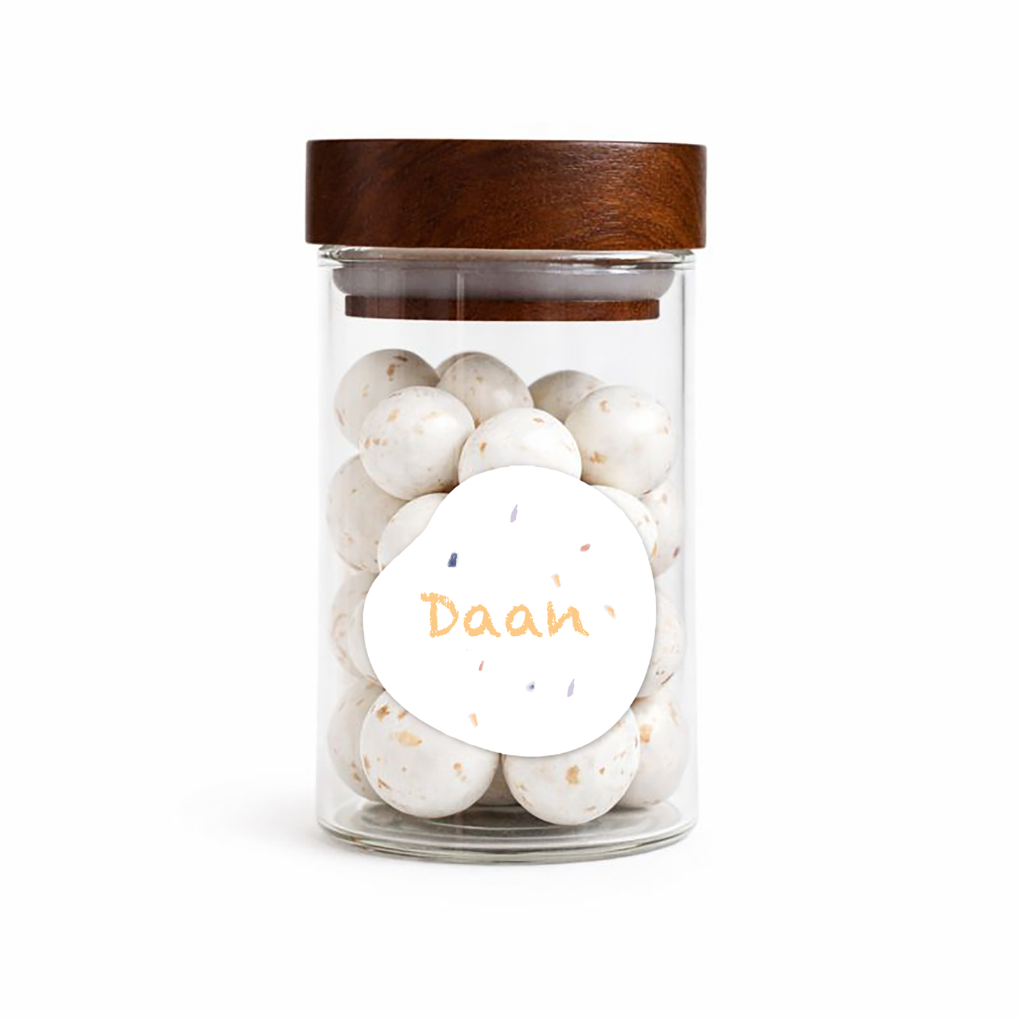 Sticker organisch - 4cm - Deugeniet collecties • vanaf 20 stuks