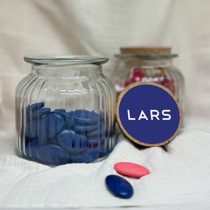 Glazen uitdeelpot - Medium - Doopsuiker