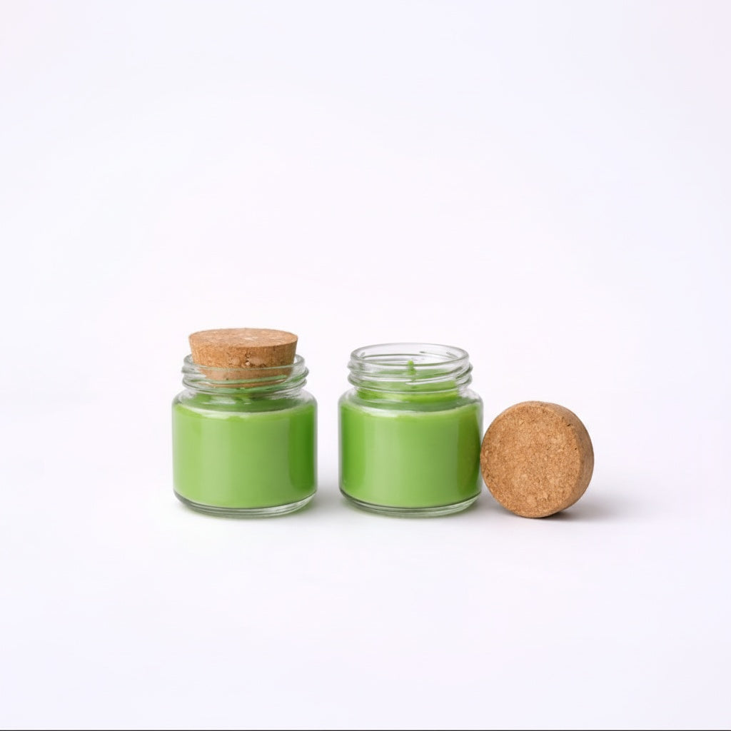 Mini kaarsje - Groen - Doopsuiker