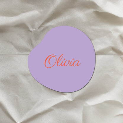 Sticker organisch - 4cm - Doopsuiker • vanaf 20 stuks