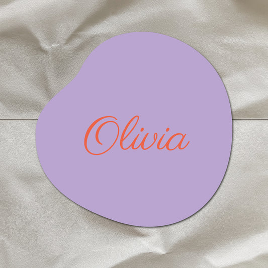 Sticker organisch - 7cm - Doopsuiker • vanaf 5 stuks