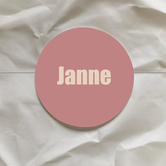 Sticker rond - 6cm - Doopsuiker • vanaf 5 stuks